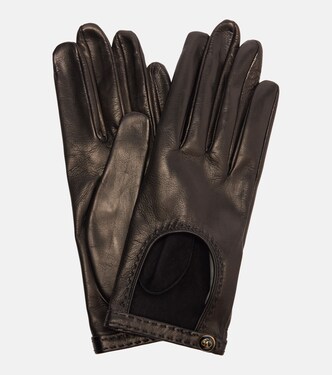 VLogo cutout leather gloves | Valentino Garavani