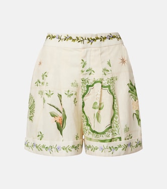 Rommy floral linen Bermuda shorts | Agua by Agua Bendita