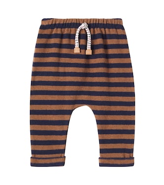 Baby Uriel striped cotton-blend sweatpants | 1 + in the Family