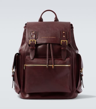Leather backpack | Brunello Cucinelli