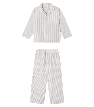 Madison striped cotton pajamas | Wheat