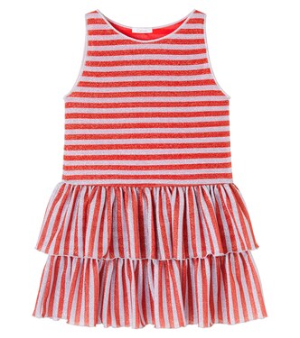 Striped lamé dress | Oséree Kids
