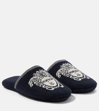 Slippers Medusa aus Baumwollfrottee | Versace Home