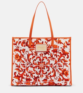 Cabas Shopping Large en toile à imprimé | Dolce&Gabbana