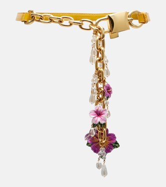 Embellished leather and chain belt | Dolce&Gabbana