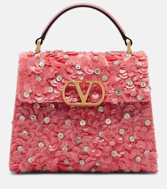VSling Mini sequined top-handle bag | Valentino Garavani