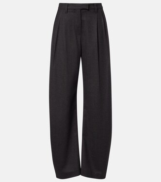 Virgin wool wide-leg pants | Brunello Cucinelli