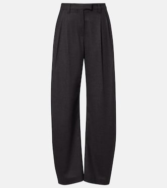 Virgin wool wide-leg pants | Brunello Cucinelli