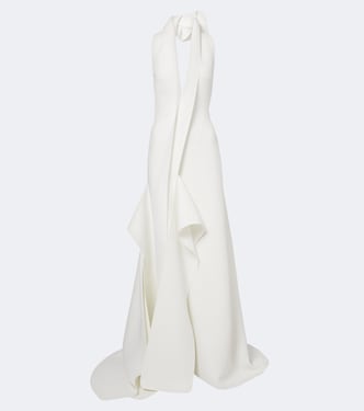 Allude asymmetric halterneck jersey gown | Maticevski