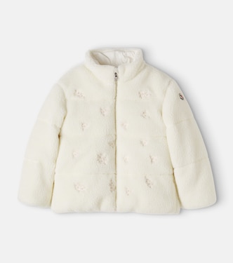 Baby Chiara embroidered teddy puffer jacket | Moncler Enfant
