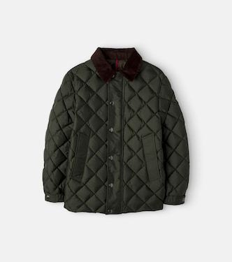 Fruzan corduroy-trimmed down jacket | Moncler Enfant