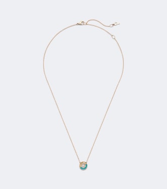 Possession Vibrant Palace 18kt rose gold necklace with turquoise and diamond | Piaget