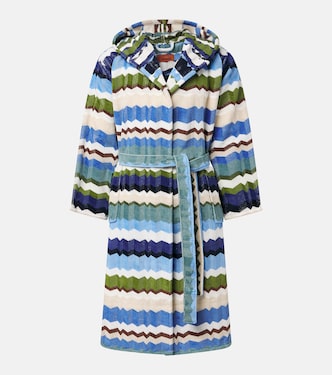 Eva hooded cotton terry bathrobe | Missoni
