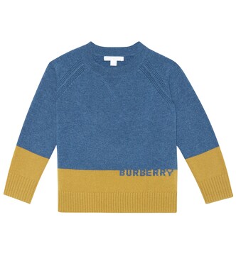 Logo intarsia cashmere sweater | Burberry Kids