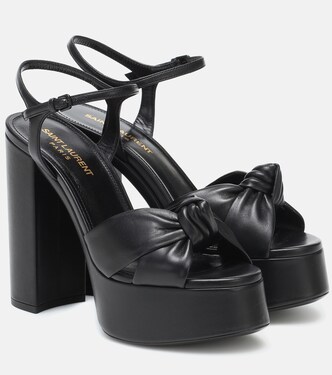 Bianca 125 leather platform sandals | Saint Laurent