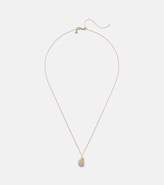 Collier Nautilus Shell en or 14 ct à pendentif et diamants | Sydney Evan