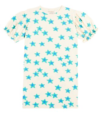Printed cotton-blend jersey dress | Tinycottons