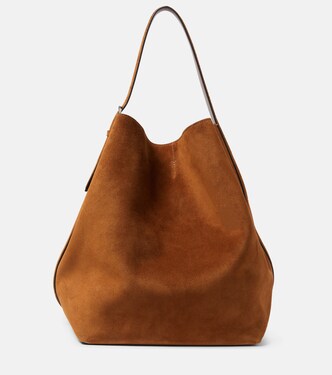 Belted suede tote bag | Toteme