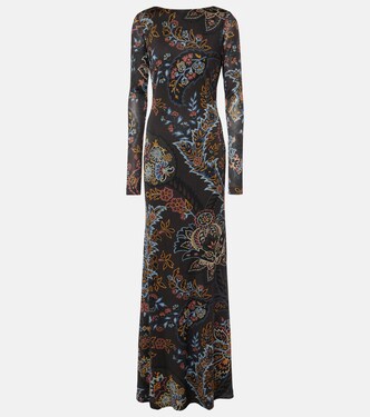 Robe longue à fleurs | Etro