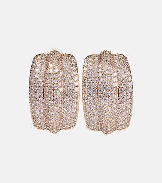 Crystal-embellished earrings | Self-Portrait