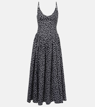 Robe midi Dena en coton | Staud