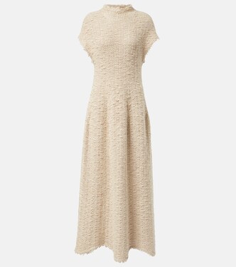 Robe longue Ema en soie et jute | Khaite