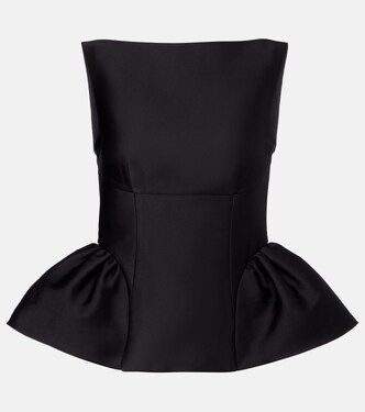 Peplum taffeta top | Roland Mouret