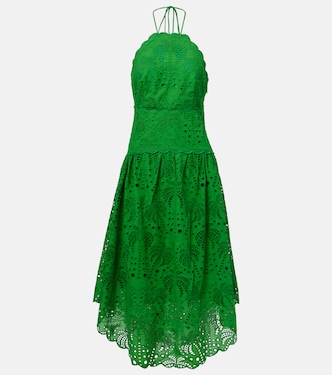 Verziertes Midikleid aus Baumwolle | Farm Rio