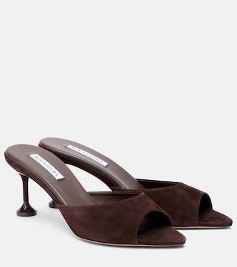 Bisous 65 suede mules | Aquazzura