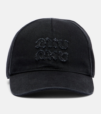 Logo denim baseball cap | Miu Miu