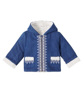 Baby Bestickte Jacke aus Denim | Louise Misha