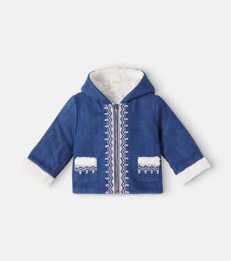 Baby embroidered denim jacket | Louise Misha