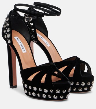 Cosmic Love 130 studded platform sandals | Aquazzura