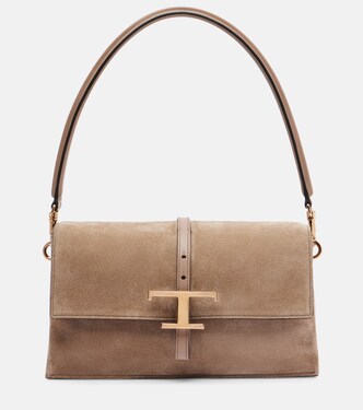 T Timeless Mini suede shoulder bag | Tod's