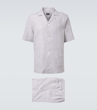 Pijama de lino a rayas | Zegna