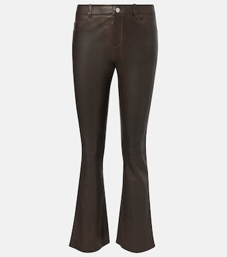 Dean 22 leather flared pants | Stouls