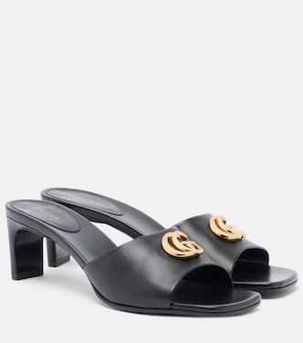 Double G leather mules | Gucci