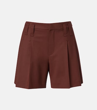 Monili pleated wool-blend shorts | Brunello Cucinelli