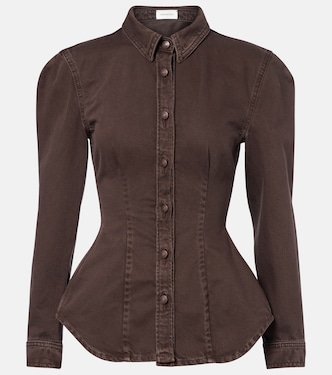 Peplum denim jacket | Magda Butrym