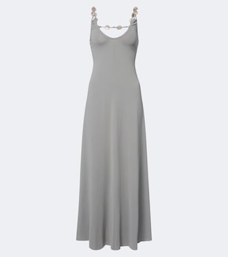 Sculpturale embellished jersey maxi dress | Eres