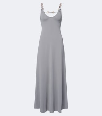 Sculpturale embellished jersey maxi dress | Eres