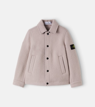 Veste blouson en laine mélangée | Stone Island Junior