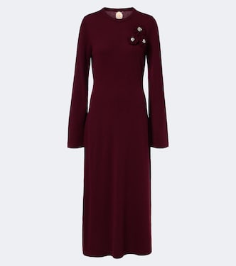Embellished wool and cashmere sweater dress | Jardin des Orangers