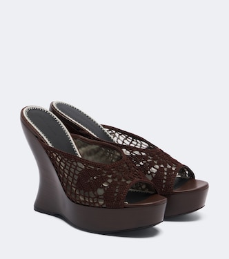 Mules compensées en crochet | Magda Butrym