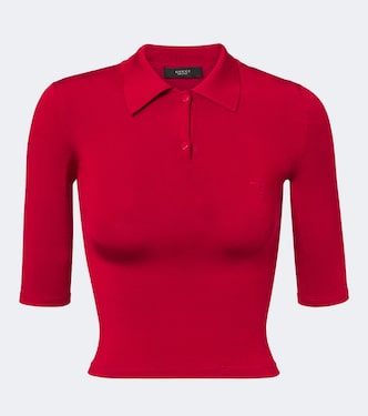 Knitted silk-blend polo sweater | Gucci