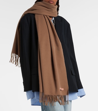 Canada New wool scarf in brown - Acne Studios | Mytheresa