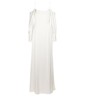 Bridal Robe Valencia aus Seidensatin | Galvan