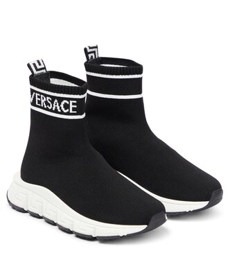 Logo sock sneakers | Versace Kids