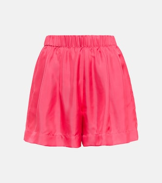 Zurich silk twill shorts | Asceno
