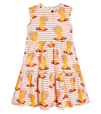 Printed cotton dress | Mini Rodini